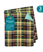 MaxProtect Tartan Plaid Reusable Pee Pads for Dogs, Training Underpads - Pack