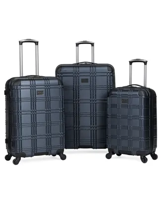 Ben Sherman Nottingham 3 Piece Lightweight Hardside Travel Luggage Set