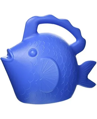 Novelty Plastic Character Watering Can, Fish, Bright Blue, 0.75 Gallon