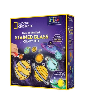 National Geographic Stained Glass Solar System Craft Kit - Multi