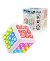 Power Your Fun Cubik Led Flashing Cube Memory Game - White