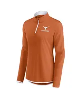 Women's Fanatics Texas Orange Longhorns Worth the Drive Quarter-Zip Top