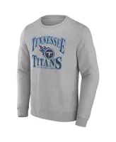 Men's Fanatics Heathered Charcoal Tennessee Titans Playability Pullover Sweatshirt