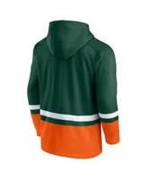 Men's Fanatics Green Miami Hurricanes First Battle Pullover Hoodie