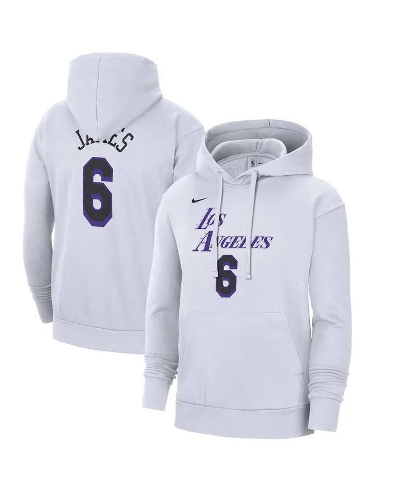 Men's Fanatics Branded LeBron James Cream/Purple Los Angeles