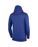 Men's Nike Royal Philadelphia 76ers Authentic Showtime Performance Full-Zip Hoodie