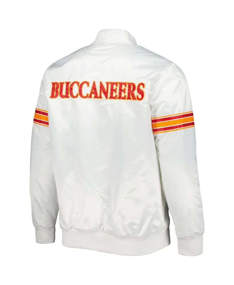 Men's Starter White Tampa Bay Buccaneers The Power Forward Full-Snap Jacket