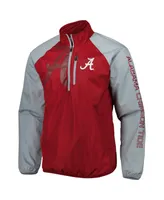 Men's G-iii Sports by Carl Banks Crimson Alabama Tide Point Guard Raglan Half-Zip Jacket