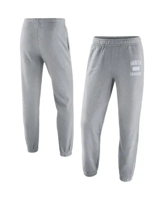 Men's Nike Heathered Gray North Carolina Tar Heels Saturday Fleece Pants