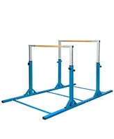 Costway Kids Gymnastics Parallel Bars Double Horizontal Bars Adjustable