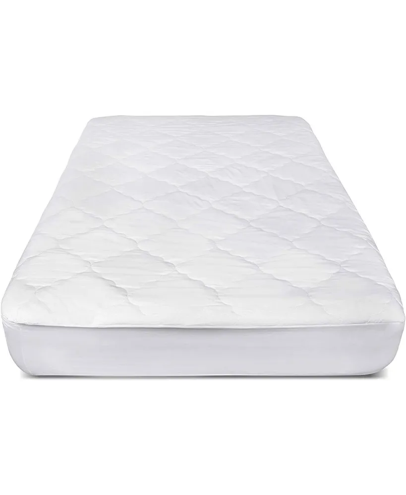 Micropuff Down Alternative Mattress Pad Cover– White