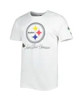 Men's New Era White Pittsburgh Steelers Historic Champs T-shirt