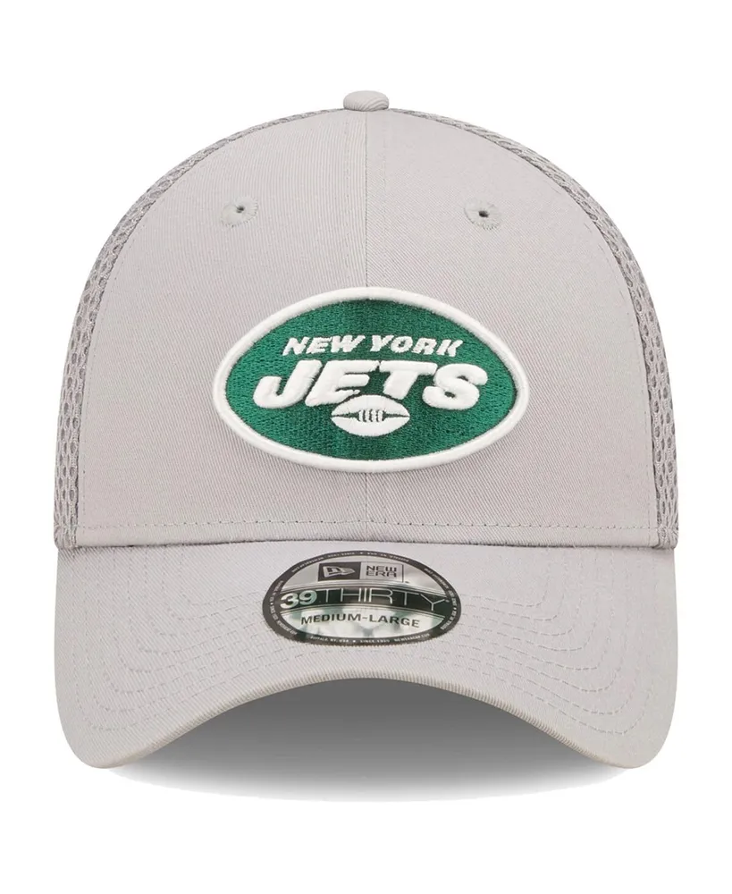 Men's New Era Gray York Jets Team Neo 39Thirty Flex Hat