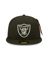 Men's New Era X Alpha Industries Black Las Vegas Raiders 59Fifty Fitted Hat