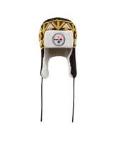 Men's New Era Black Pittsburgh Steelers Knit Trapper Hat