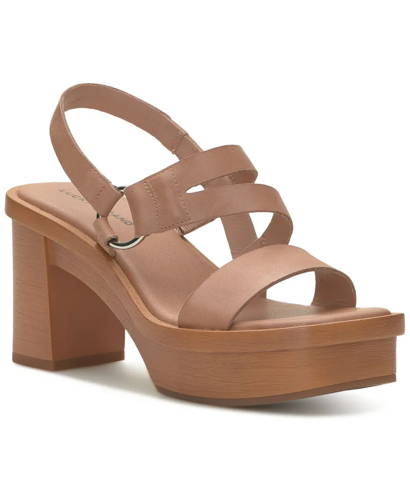 Lucky Brand Women's Sarwa Ankle Strap Dress Sandals - Macy's