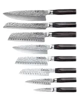 Cuisine::pro Damashiro Emperor Hisa Knife Block Set, 9 Piece