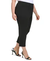 Calvin Klein Plus Size Solid Ankle Pants