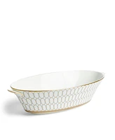 Renaissance Grey Open Oval Vegetable Dish