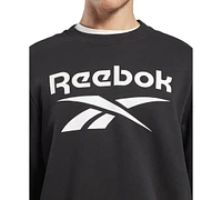 Reebok Men's Identity Fleece Stacked Logo Crew Sweatshirt