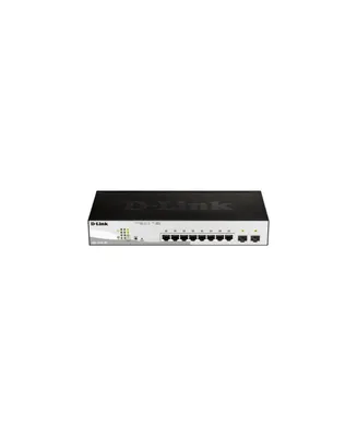 D-Link Dgs-1210-10MP 8-Port Gigabit Smart Managed PoE (Power over Ethernet) Switch with 2 Gigabit Sfp Ports, 130W PoE Budget