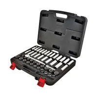 47 Piece 3/8 Inch Drive Tool Set with Sockets and Ratchet in Case