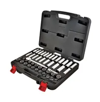 Powerbuilt 47 Piece 3/8 Inch Drive Tool Set with Sockets and Ratchet in Case