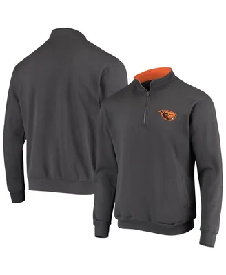 Men's Colosseum Charcoal Oregon State Beavers Tortugas Logo Quarter-Zip Jacket