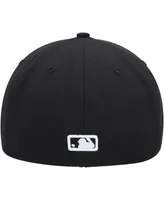 Men's New Era Los Angeles Dodgers Black on Black Dub 59FIFTY Fitted Hat