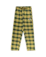 Men's Concepts Sport Green, Black Green Bay Packers Big and Tall Flannel Sleep Set