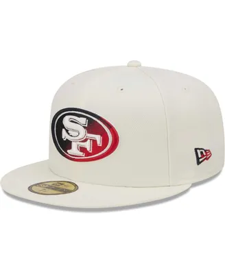 Men's New Era Cream San Francisco 49ers Chrome Color Dim 59FIFTY Fitted Hat