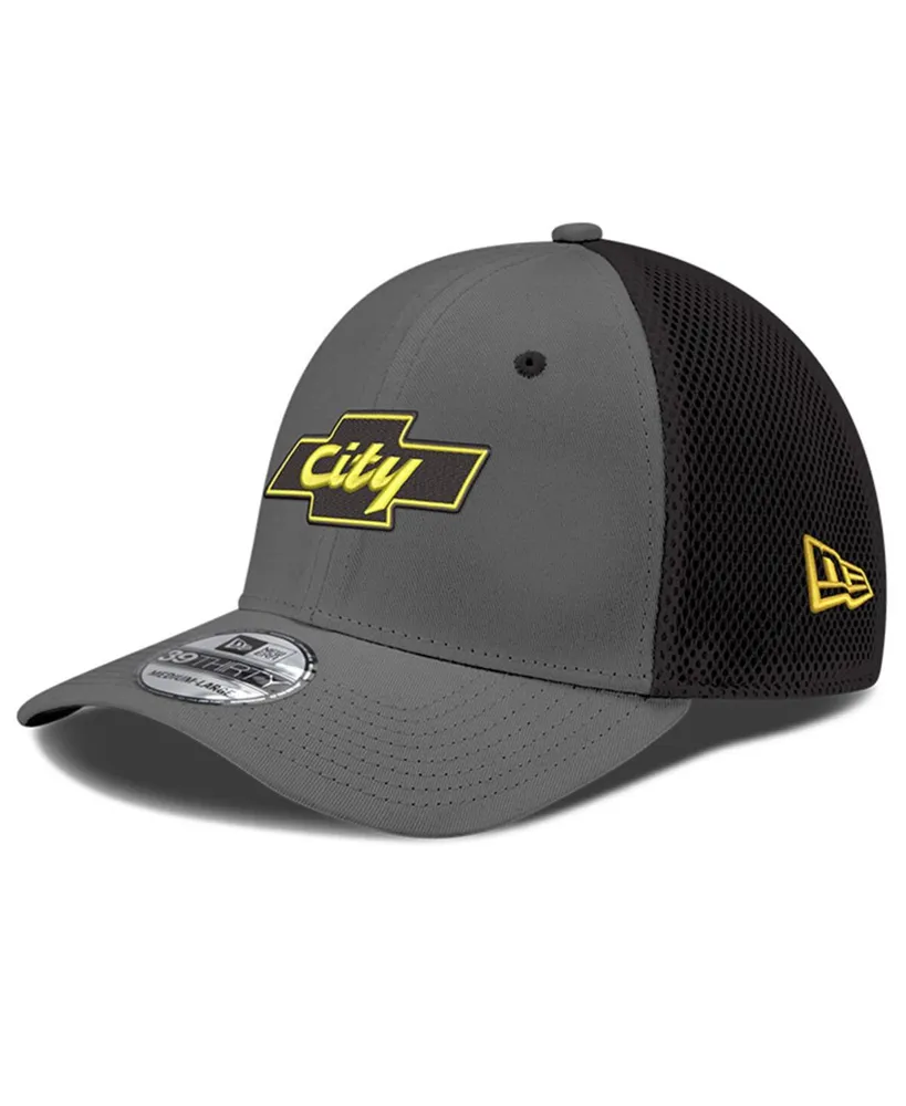 Men's New Era Graphite Chevrolet City Neo 39THIRTY Flex Hat