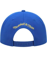 Men's Mitchell & Ness Royal Golden State Warriors Side Core 2.0 Snapback Hat