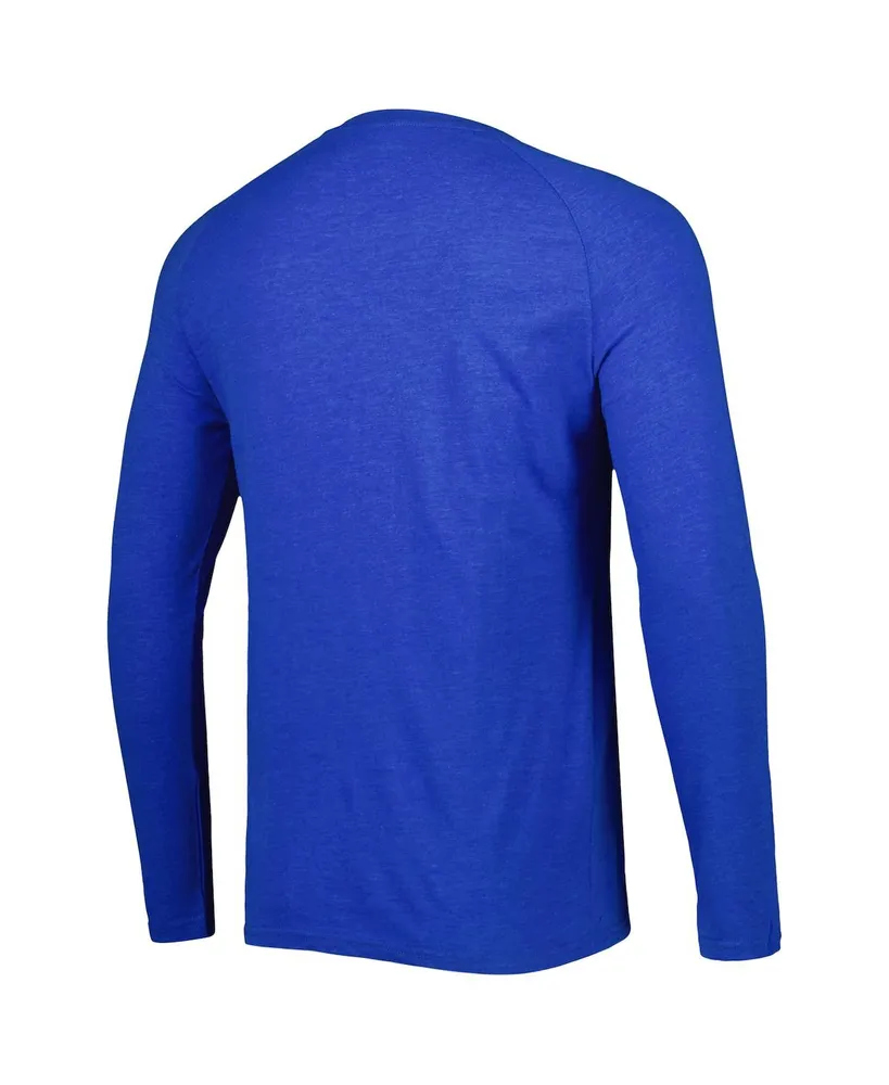 Men's Concepts Sport Royal New York Mets Inertia Raglan Long Sleeve Henley T-shirt