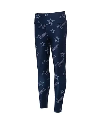 Women's Concepts Sport Navy Dallas Cowboys Breakthrough Allover Print Leggings