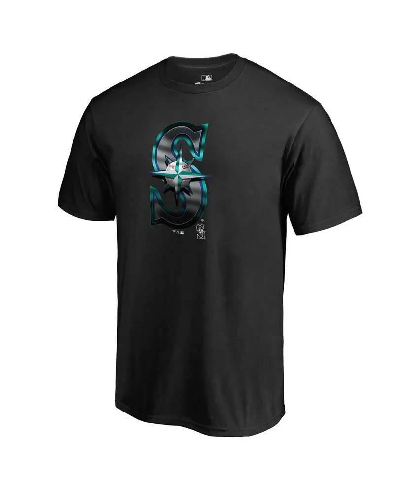 Men's Fanatics Black Seattle Mariners Midnight Mascot T-shirt