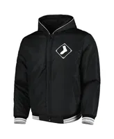 Men's Jh Design Black Chicago White Sox Reversible Fleece Full-Snap Hoodie Jacket