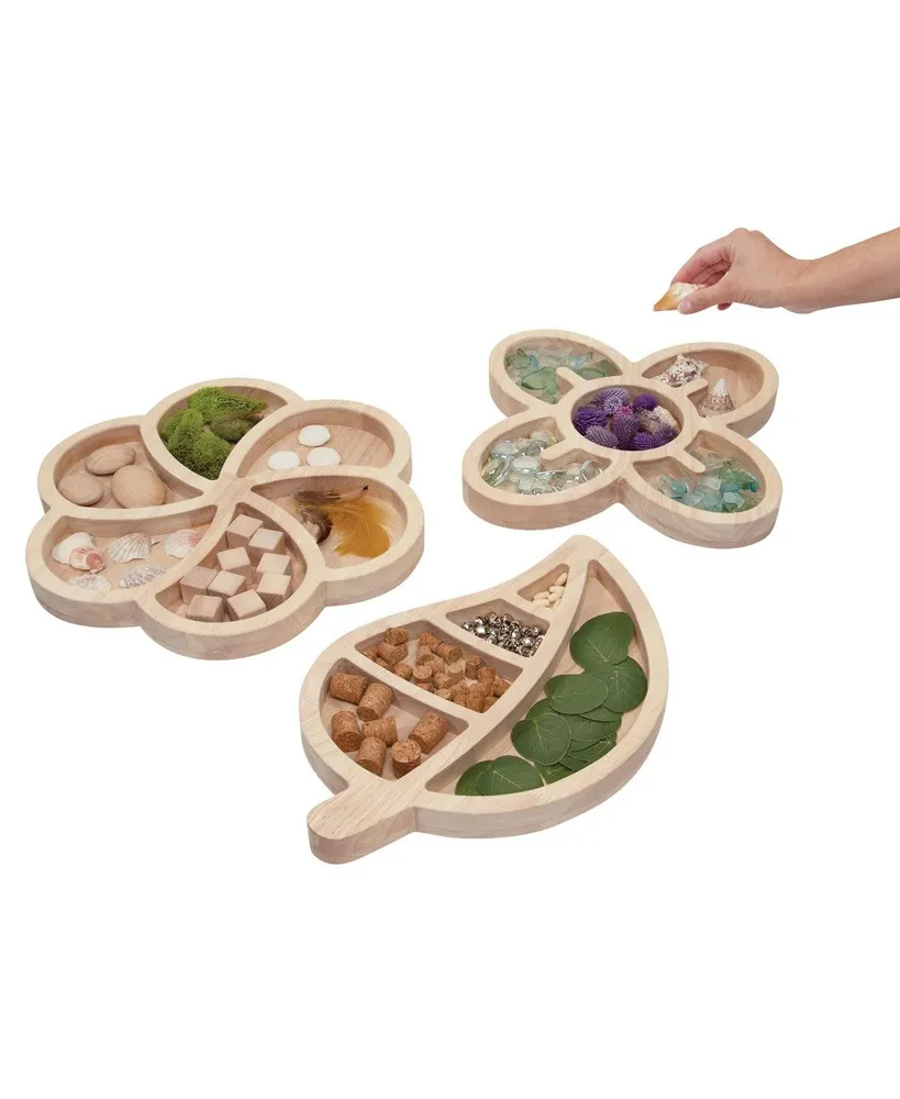 Loose Parts Sorting Trays - Set of 4 - White