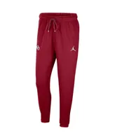 Men's Jordan Crimson Oklahoma Sooners Logo Travel Fleece Pants