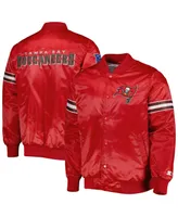 Men's Starter Red Tampa Bay Buccaneers The Pick and Roll Full-Snap Jacket