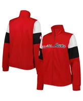 Women's G-iii 4Her by Carl Banks Red Atlanta Hawks Change Up Full-Zip Track Jacket