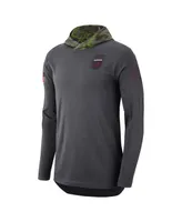 Men's Nike Anthracite Alabama Crimson Tide Military-Inspired Long Sleeve Hoodie T-shirt