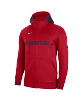 Men's Nike Red Washington Wizards Authentic Showtime Performance Full-Zip Hoodie