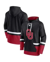 Men's Fanatics Black Oklahoma Sooners First Battle Pullover Hoodie