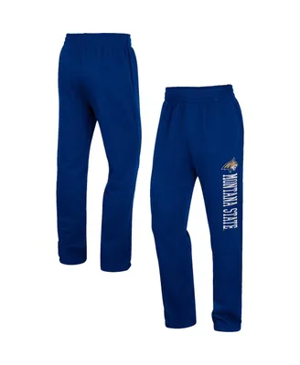 Men's Colosseum Navy Montana State Bobcats Wordmark Pants