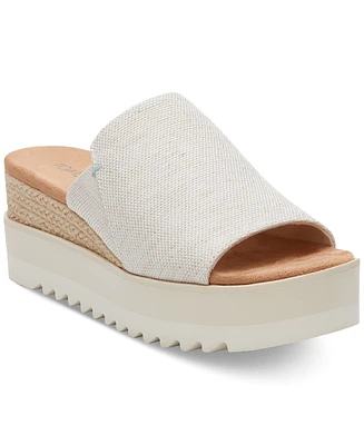 Toms Women's Diana Flatform Slide Wedge Sandals