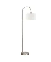 Veronica 70" Tall Arc Floor Lamp with Fabric Shade