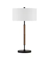 Simone 25" Tall 2-Light Table Lamp with Fabric Shade