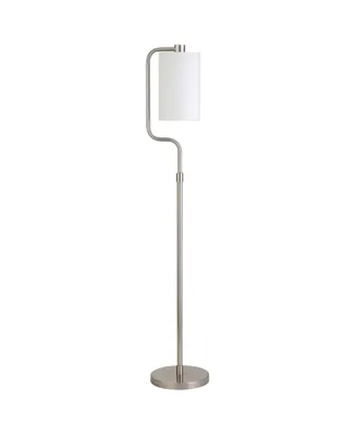 Rotolo 62" Tall Floor Lamp with Fabric Shade