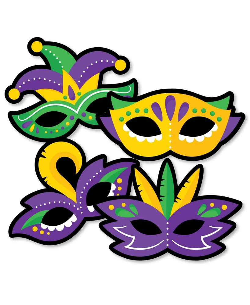 Big Dot of Happiness Colorful Mardi Gras Mask - Assorted Masquerade Party  Gift Tag Labels - To and From Stickers - 12 Sheets - 120 Stickers